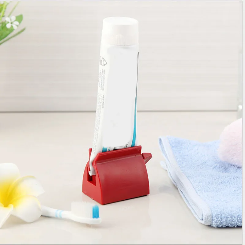 1Pc Manual Rotate Toothpaste Squeezer Plastic Bath Dispenser Bathroom Home Accessories Supplies Products