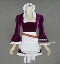 Juego anime one piece baby-5 asesino de mucama cosplay traje adulto criada lolita uniforme púrpura blanco fashion dress cualquier tamaño nuevo