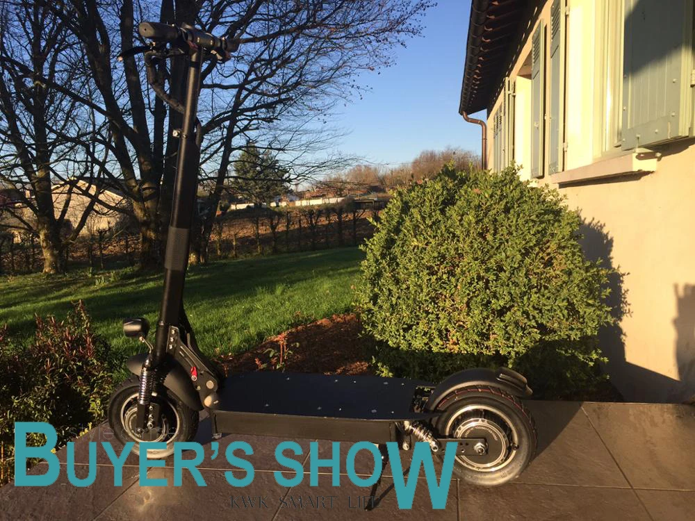 2017 Kwheel Double Drive COOL model 2000W motor powerful electric scooter 10inch E-Scooter with oil brake2