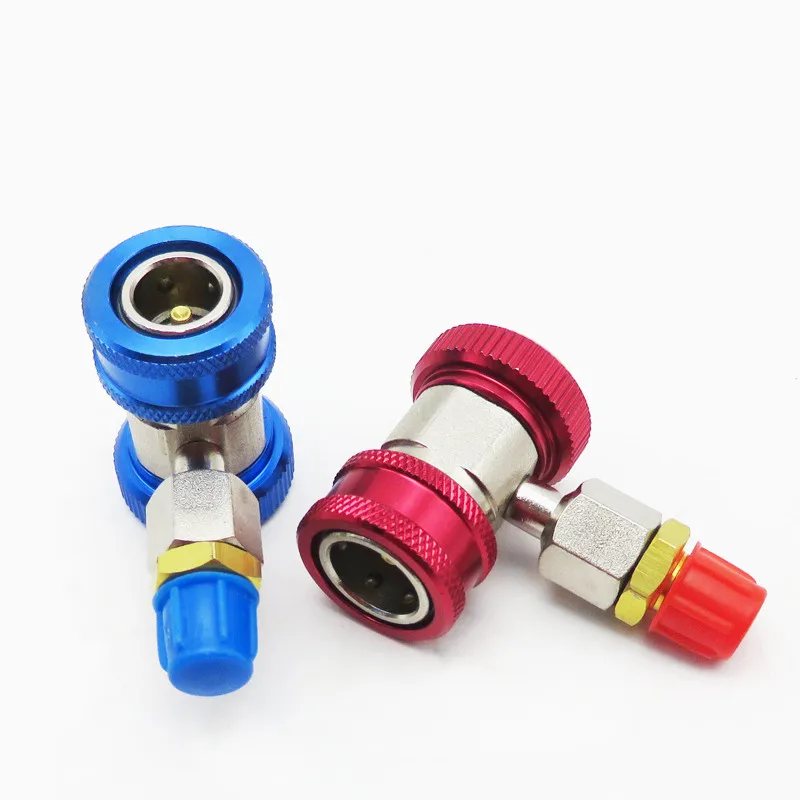 

1 Pair ar Auto Freon R134A AC Air Condition Adjustable Quick Coupler Refrigerant High Low Adapter Connector Manifold Gauge Set