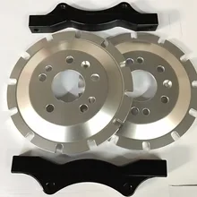 Серебристого цвета плавающий центр крышки и черной суппорт кронштейн для AMG 6 тормозной суппорт с диска ротора 410*36 мм для Mercedes GLE