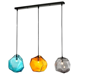 

Modern Crystal Glass Pendant Light Hanging Lamp American Country Lamps Living Dining Room Lkea Lampadario Moderno Bar Luminarias