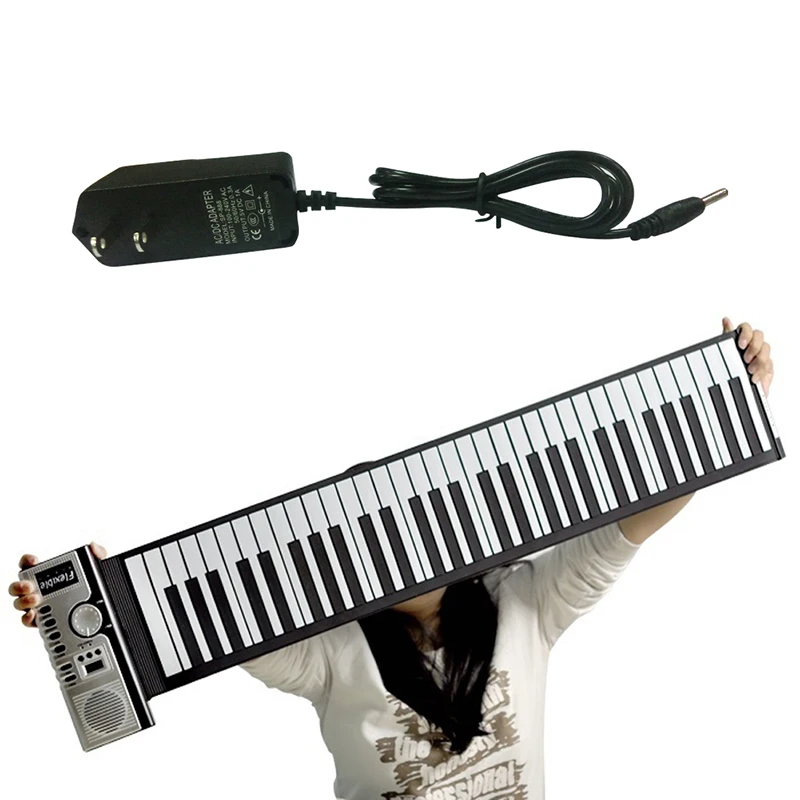 

61 Keys Professional Digital Pianos Roll Up Soft Keyboard Electronic Piano for Home Education Beginner Musical Instrument