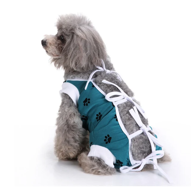Dogs Jacket Surgical Costume For Abdomen Wounds Disease Protector After