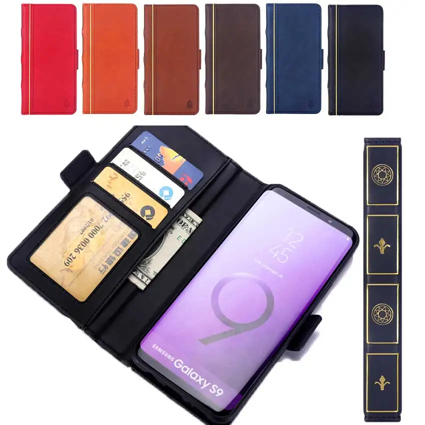 Новый роскошный кожаный чехол-книжка для iPhone SE 5 5S 7 6 6S 8 Plus с кошельком Samsung S9 S8 |