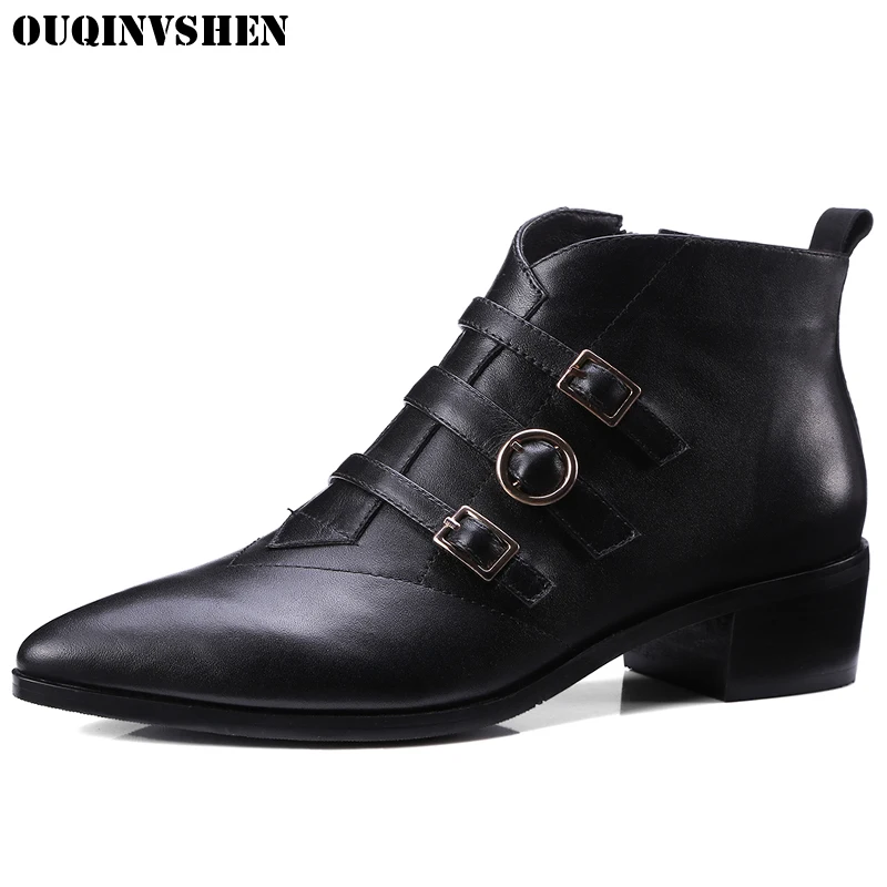 black boots with square heel