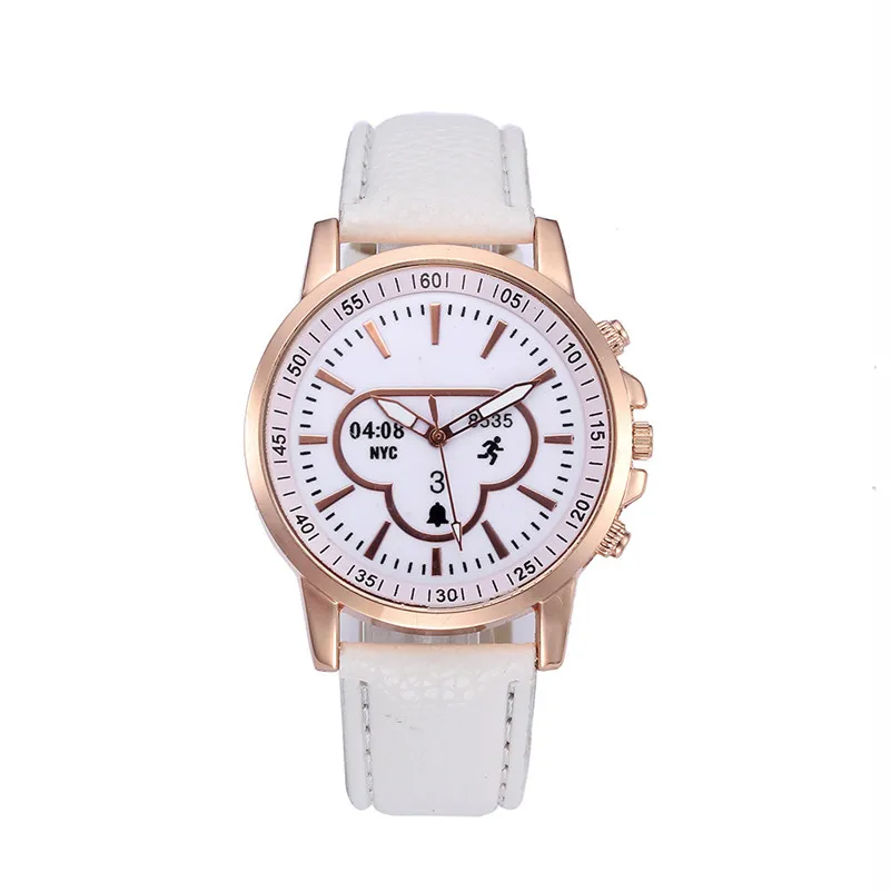 New Listing women's watches casual watches Retro Digital Dial Leather Band Quartz Analog WristWatch clock relogio feminino M23 (1)