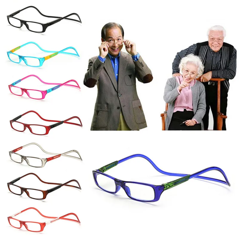 

New 8 Colors Frame Readers Reading Glasses Easy Hang Neck +1.0~+4.0