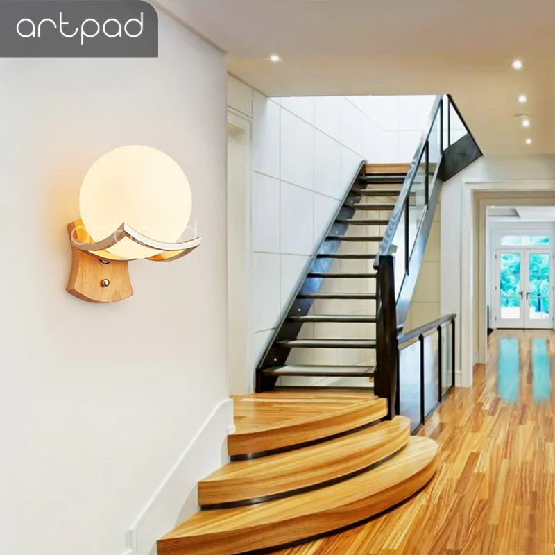 Креативные современные светодиодные комнатные Настенные светильники Artpad E27