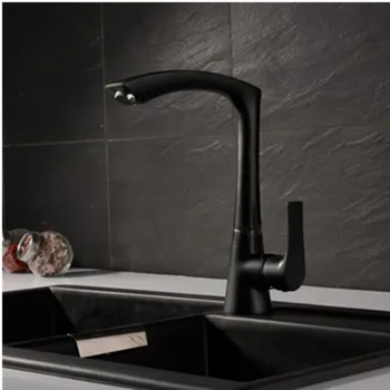 

Black Color 360 degrees Swivel Basin Mixer Sink Kitchen Laundry Faucet Tap Spout