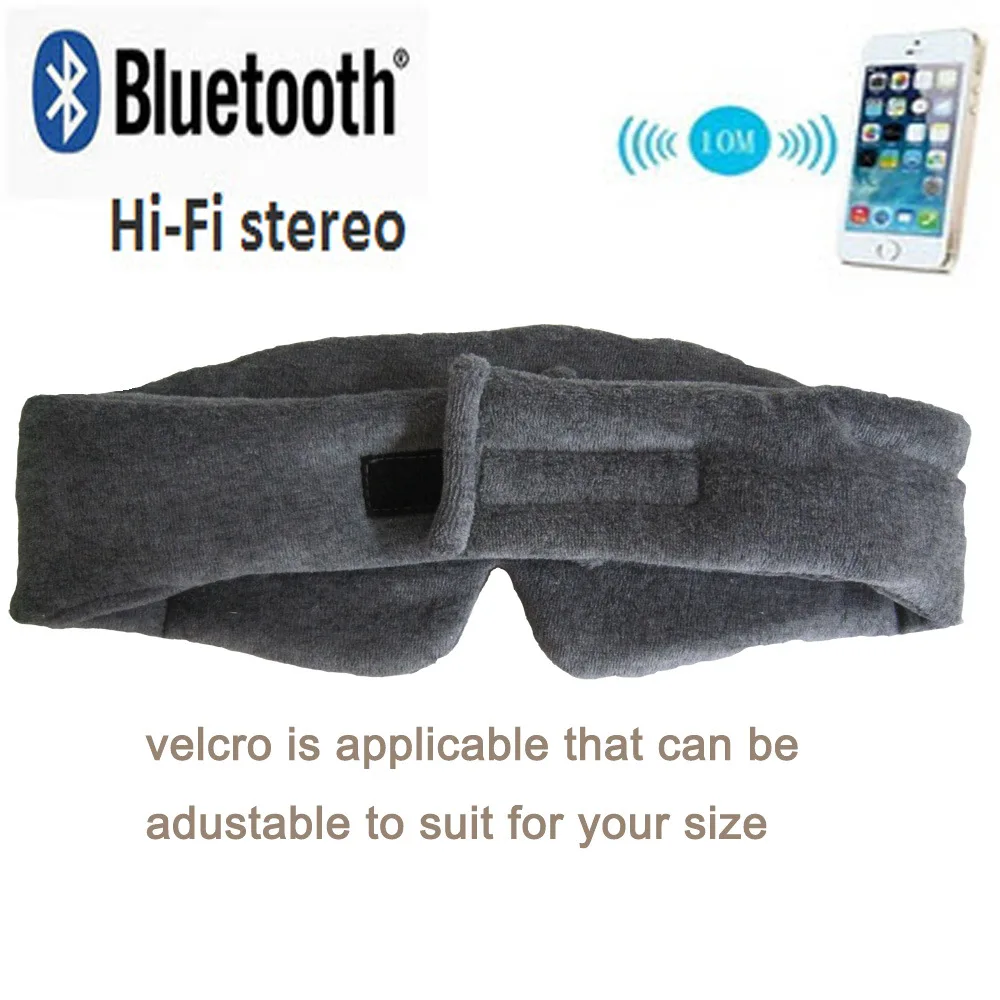 Wireless Stereo Bluetooth Earphone Sleep Mask 5 0 Bluetooth Sleep Soft Earphones Support Handsfree Sleeping Eye Mask for Iphone