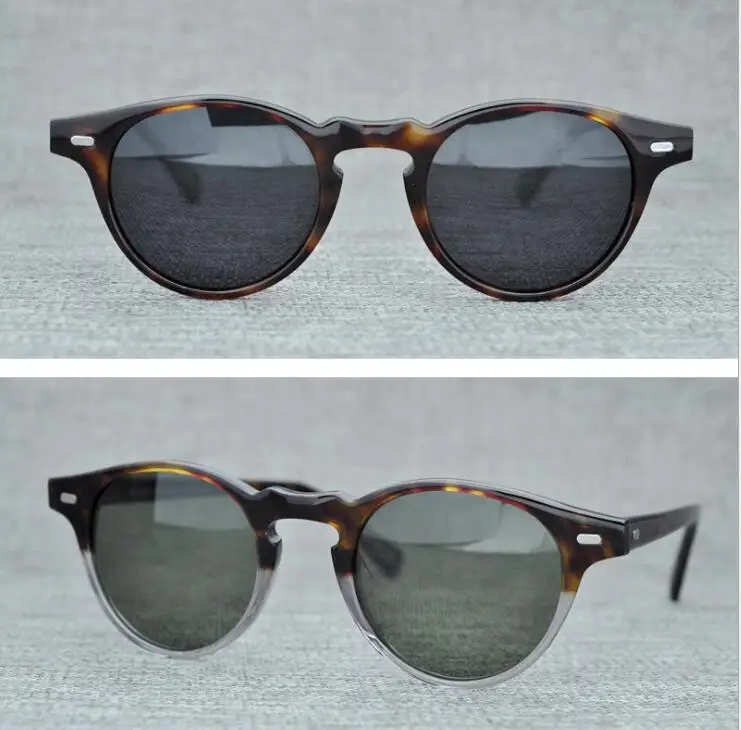 

LKK UNISEX Stylish round sunglasses Women Luxury Acetate Sun Glasses Classic Retro Outdoor Eyewear Oculos De Sol Gafas