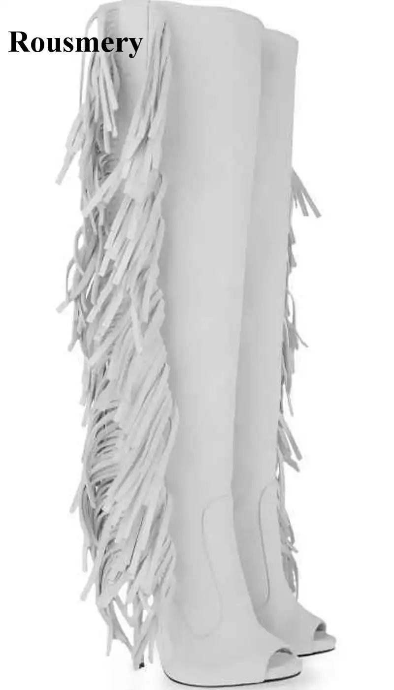 white gladiator boots