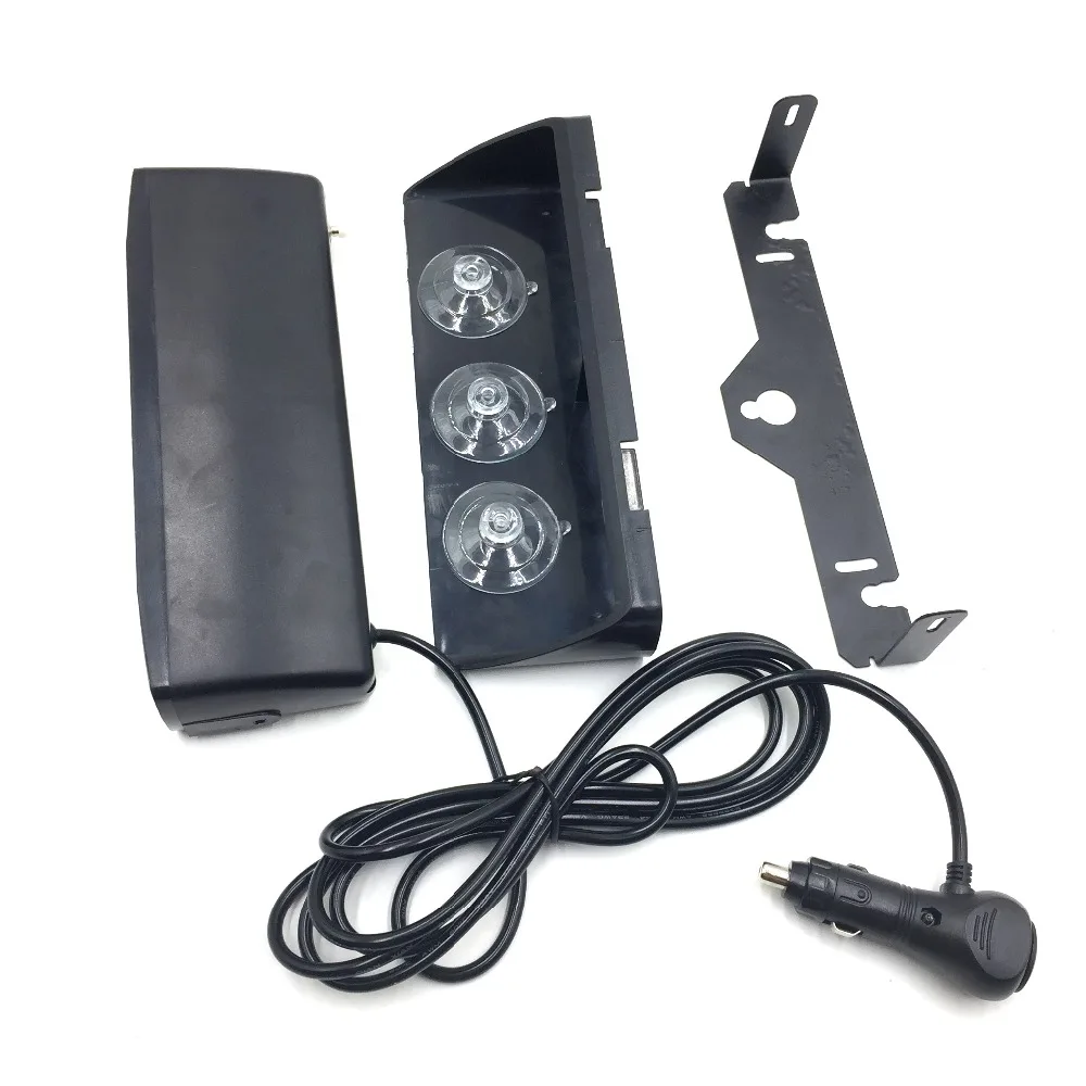 Aviso de Emergência Modos de Luzes de Sinalização Sinalização de Segurança 16 Led Vermelho e azul e amarelo 12 v Car Polícia Strobe Traço Flash Luz Lâmpada 18 Piscando de Segurança 6 16 LED VermelhoAzulAmarelo 12 v Car Polícia
