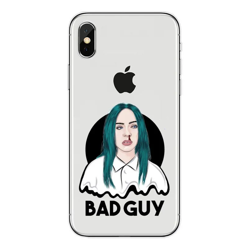 Billie Eilish Халид Радуга blohsh Oceano Olhos ТПУ Macio Caso de Silicone грудь для Тампа корпорация Kenwood пожалуйста, найдите Para o iphone X 5 6 S Plus 7 8 XS MAX - Цвет: TPU