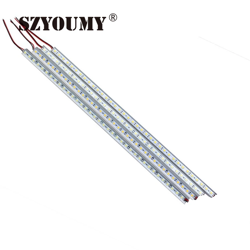 SZYOUMY 5050 светодиодный бар свет не водонепроницаемый 5050 SMD 36 светодиодный s 50 см светодиодный жесткий полосы 5050 светодиодный трубки Жесткая