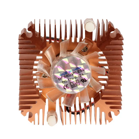 

New Portable 55mm Cooler Cooling Fan for CPU VGA Video Card Bronze Mini Professional E2shopping QJY99