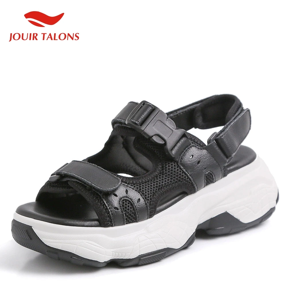 

Women Shoes Large Size 35-41 Genuine Leather 2019 Fashion Leisure Sneakers Summer Sandals Shoes Woman