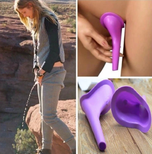 Hotype Urinoir Femme, Urinoir Féminin en Silicone Réutilisable, Portable  pour Pipi Debout Femme, Urinoir en Entonnoir, pour en Plein Air, Activités