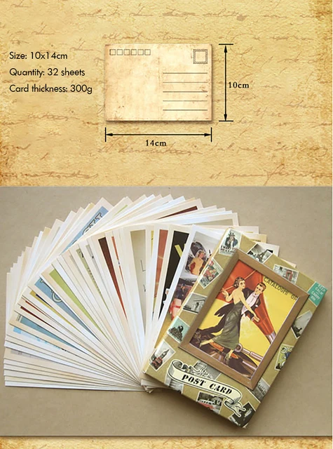 32 Cartoline Vintage Con Poster Di Film E Architettura - Set 14x10cm Per Collezionisti E Decorazione - Foto 4