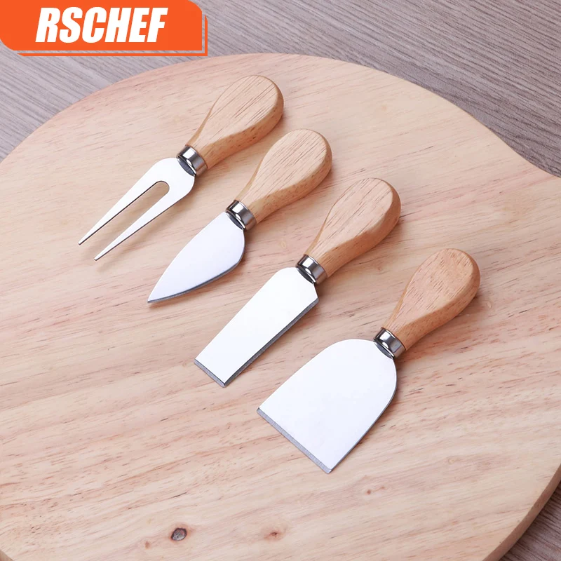 RSCHEF 1 комплект из 4 х предметов ножи нож для сыра с дубовой ручкой/Кухня
