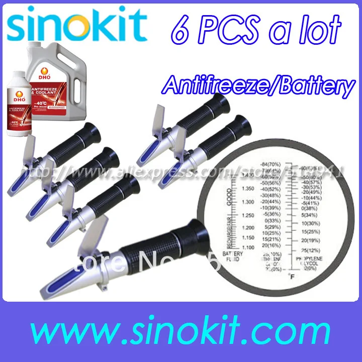 

6 pcs Per Lot Promotional Cheaper Antifreeze Ethylene Glycol Refractometer RHA-200ATC