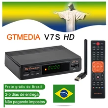 Бразилия Freesat V7S HD GTMEDIA V7SHD спутниковый ресивер Full 1080P DVB-S2 HD Поддержка Ccam powervu набор верхней коробки freesat V7
