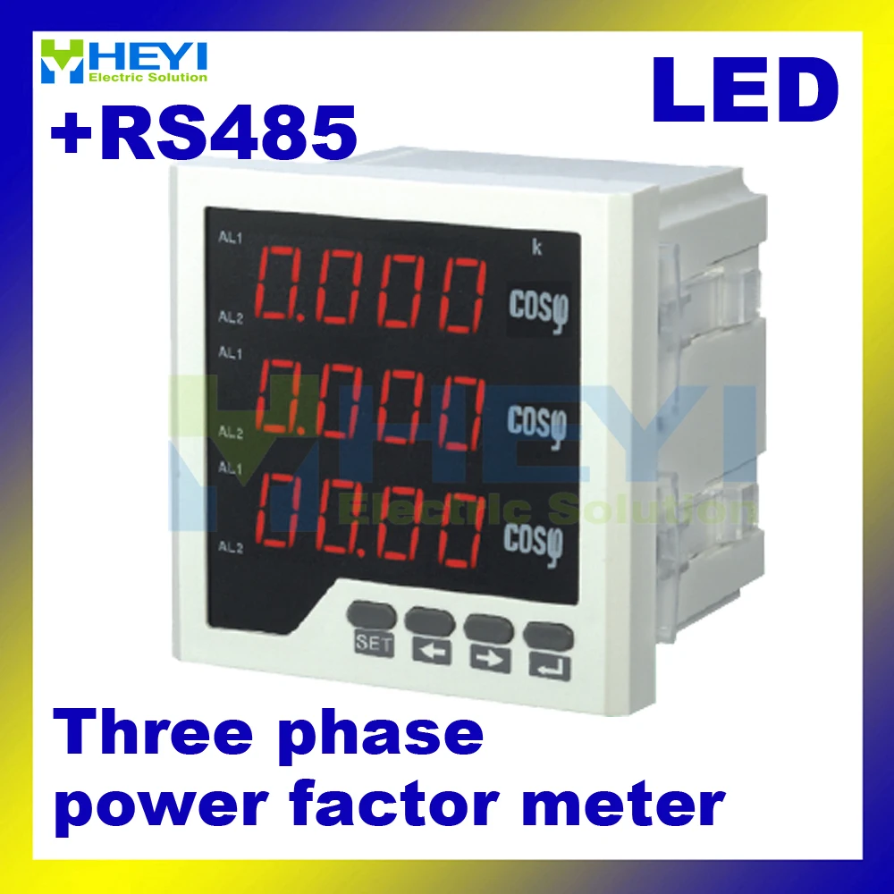 LED power factor indicator Three phase digital power factor meter with