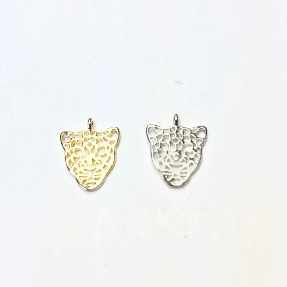Eruifa Popular 20pcs 12*15mm Flat Leopard Head Wholesales necklace,earring bracelet jewelry DIY handmade 2 colors Eruifa Popular 20pcs 12*15mm Flat Leopard Head Wholesales necklace,earring bracelet jewelry DIY handmade 2 colors