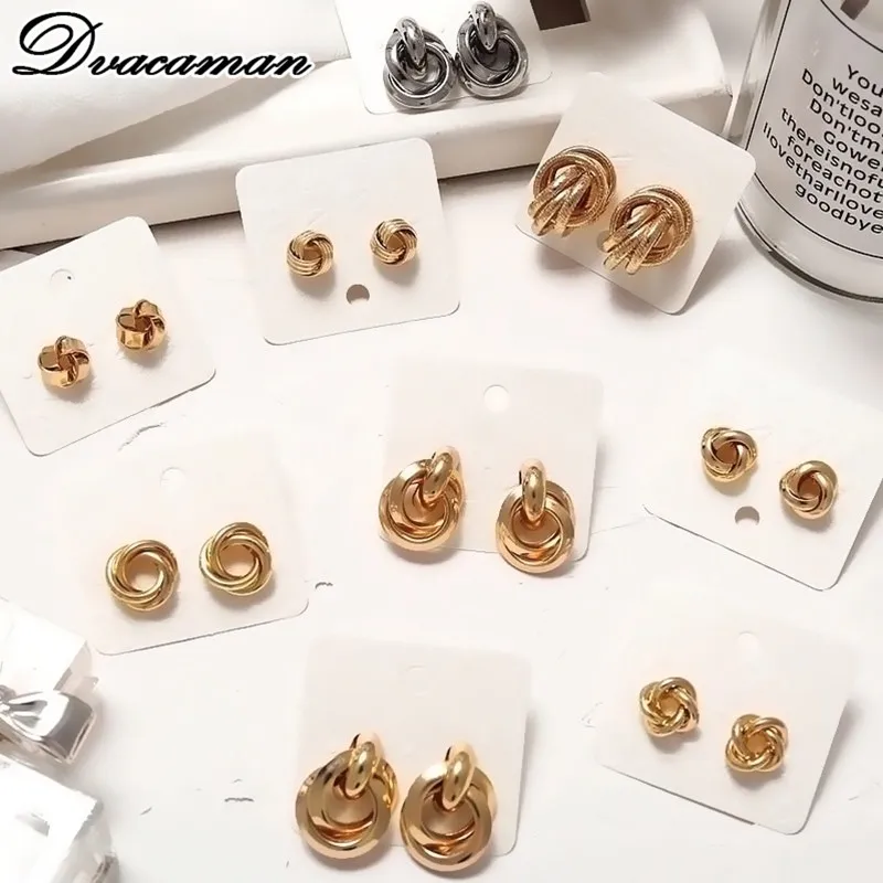 

Dvacaman Designs Metal Drop Earrings for Women 2019 Trendy Geometric Statement Earrings Dangle Bridal Party Gift Jewelry Brincos
