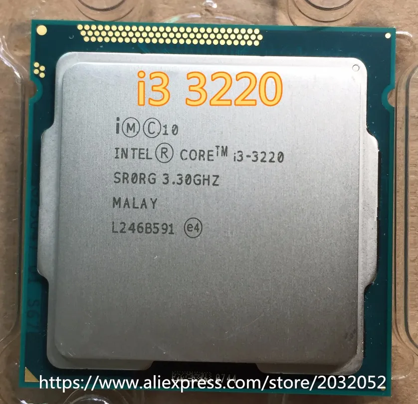 Процессор Intel Core I3 3220 i3-3220 iProcessor 3 м кэш, 3,30 ГГц LGA1155 настольный процессор i3 3220(Рабочая