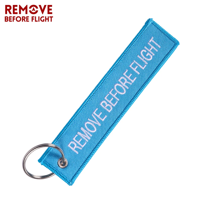 Remove Before Flight брелок на выбор брелок с вышивкой кольцо для авиации подарки OEM брелок для ключей ювелирных изделий, Чемодан тег