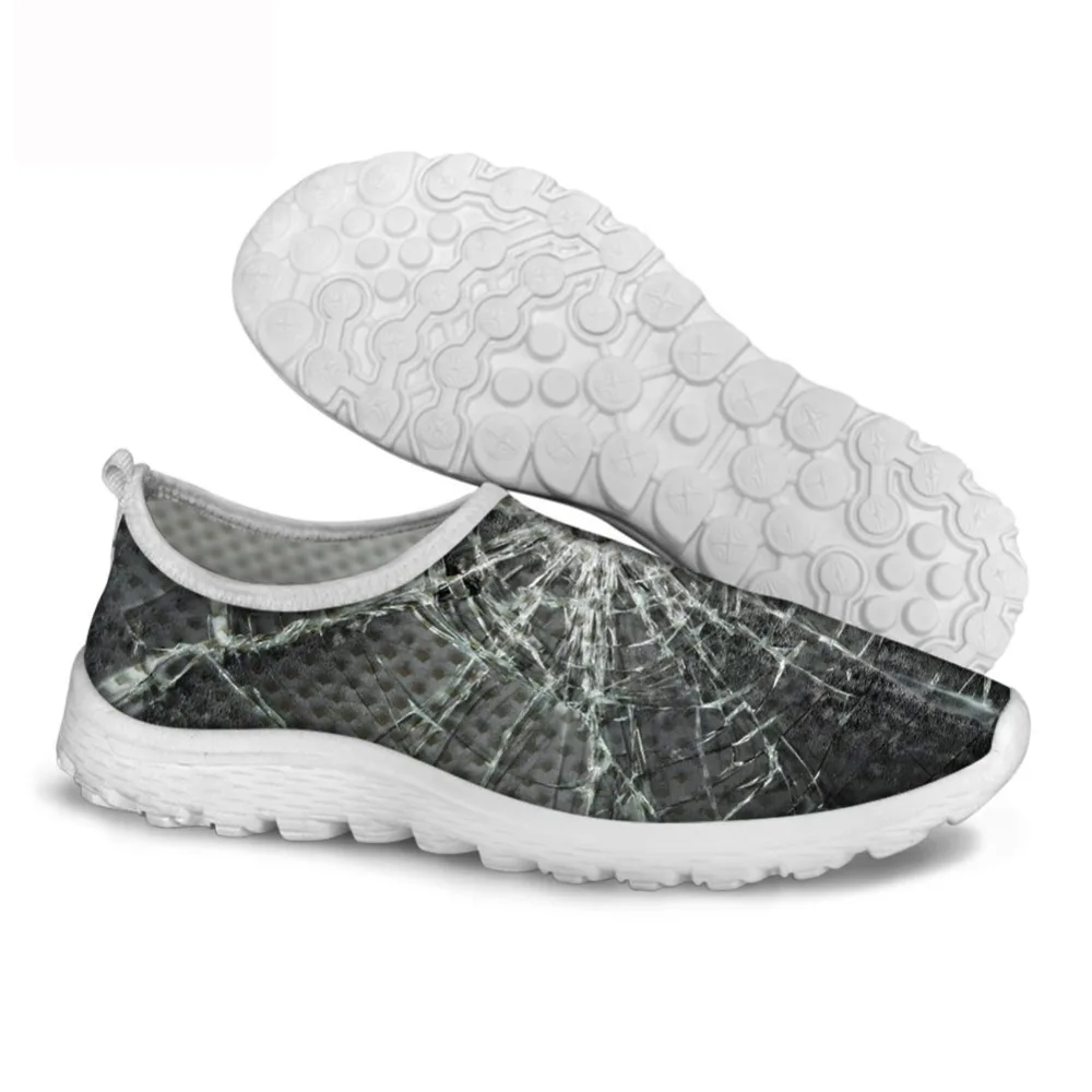 

THIKIN Women Breathable Mesh Sneakers Broken Mirror Printed Women Summer Autumn Lightweight Comfortable Customized Shoes