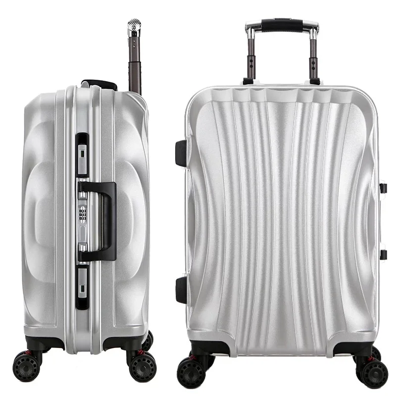 

Women Travel Luggage bag Trolley Suitcase ,Waterproof PC Aluminum frame Box with Wheel ,20"22"24"26" inch Rolling Trolley case