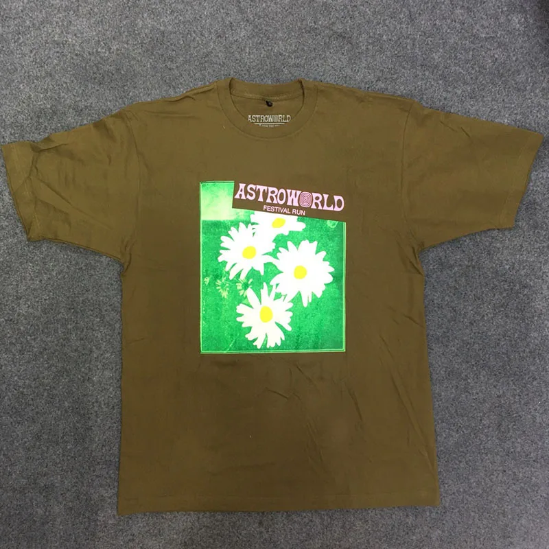 19SS лучшее издание с изображением Трэвиса Скотта Канье хип хоп Рэп футболка с изображением Трэвиса Скотта Astroworld день рождения Мужская и Женская Повседневная футболка - Цвет: 6