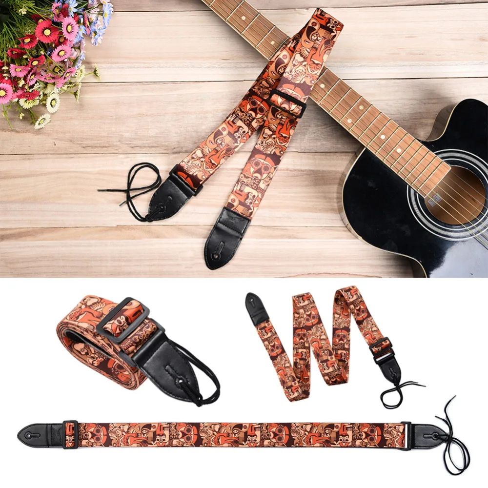 Correa de Guitarra Popular poliéster diseño especial impresión personalizada correas de Guitarra para Guitarra bajo accesorios de Guitarra eléctrica Correa de Guitarra Popular poliéster diseño especial impresión personalizada correas de Guitarra para Guitarra bajo accesorios de Guitarra eléctrica