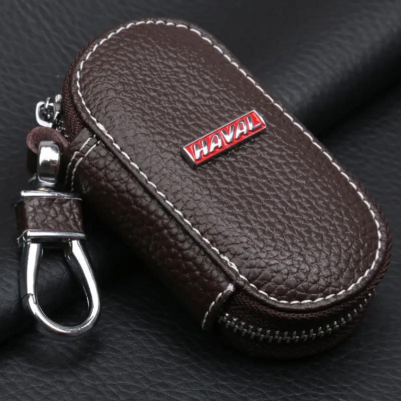 

Great Wall C30 EV C50 Haval H1 H2 H2S H3 H4 H5 H6 Coupe H7 H7L H8 H9 F5 F7 F7X M4 M6 top layer leather car Key Case Cases cover