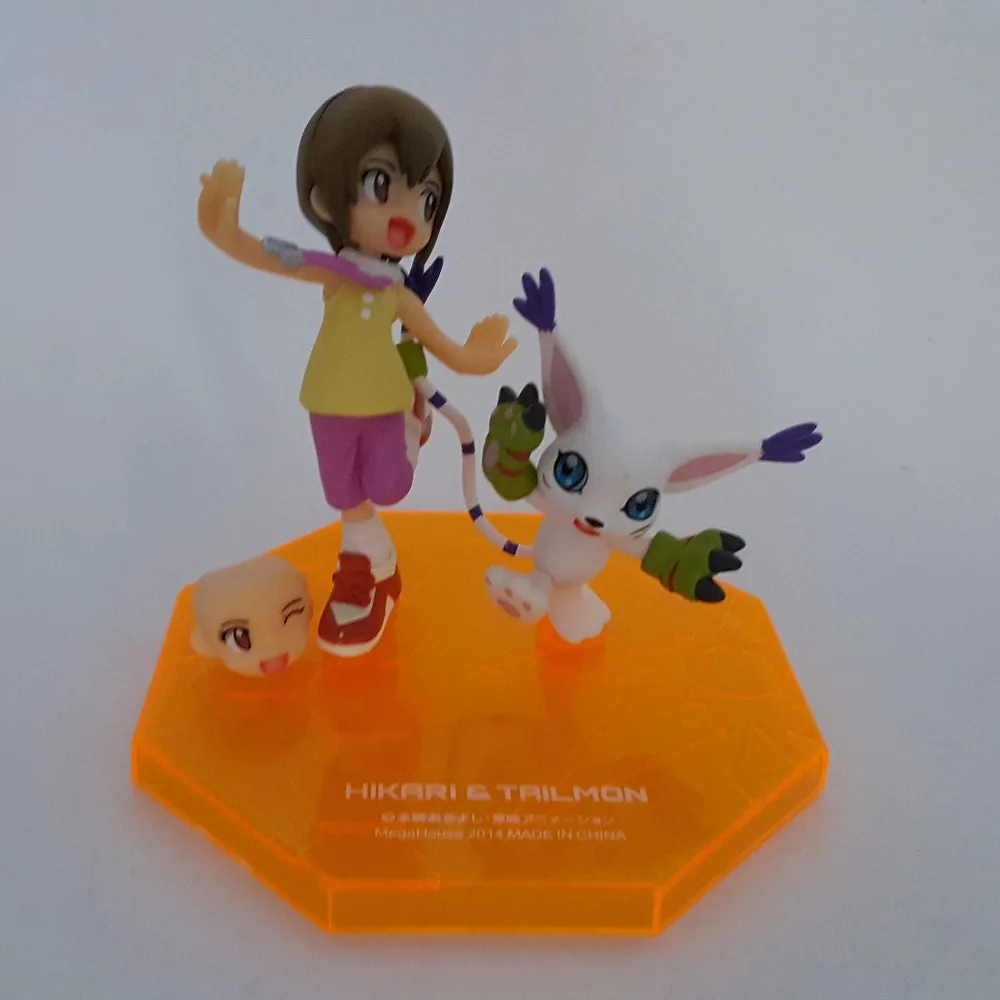 Digimon Tailmon Ягами Хикари ПВХ Фигурки Модель игрушки 110 мм Аниме Приключения