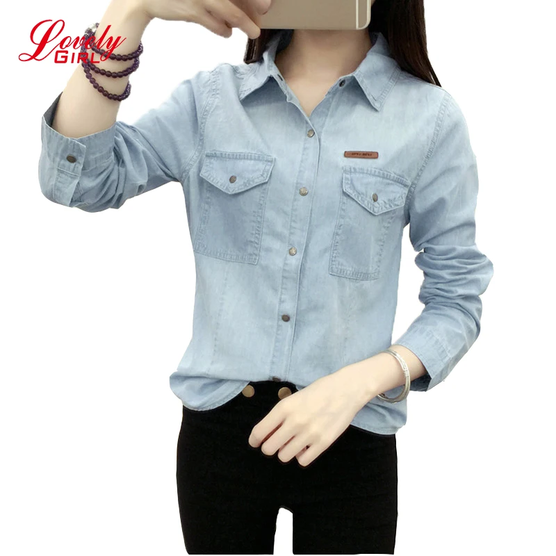 blusa vaquera para mujer