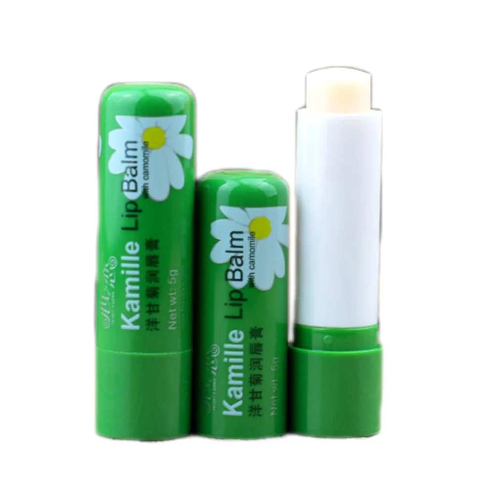 1 pcs New Chamomile Women Lip Balm Deep Moisturizing Moisturizer Protection Lips Lipstick