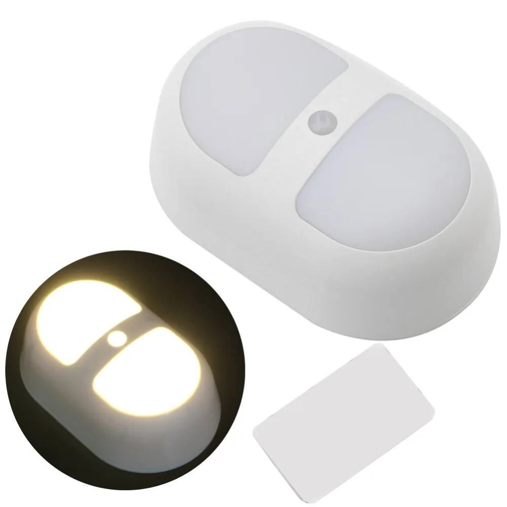 

Motion Sensor Control Night LED Lamp Stick On Wall Battery Powered Path Light Dimmable Lamps