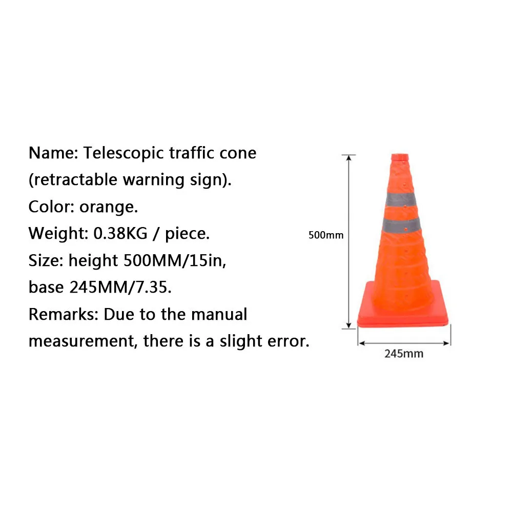 4 размера телескопическая трафик светоотражающий конический предупреждающий знак автомобиля Блокпоста аварийный треугольные знак
