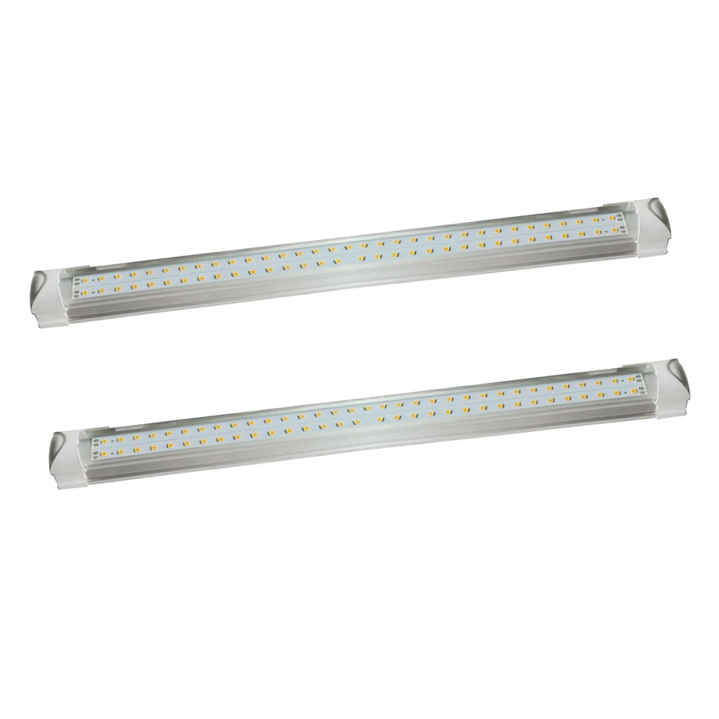 2x 90cm Full Spectrum 2-Line T8 Tube LED Grow Light Hydroponic Plant Flower Vegetable Lamp with Accessories Kit