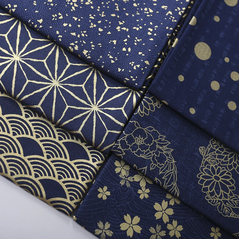 50*140CM Japanese Style Blue Feather Printed Cotton Patchwork Fabric DIY Sofa Pillow Tablecloth Handbag LSHB295 | Дом и сад