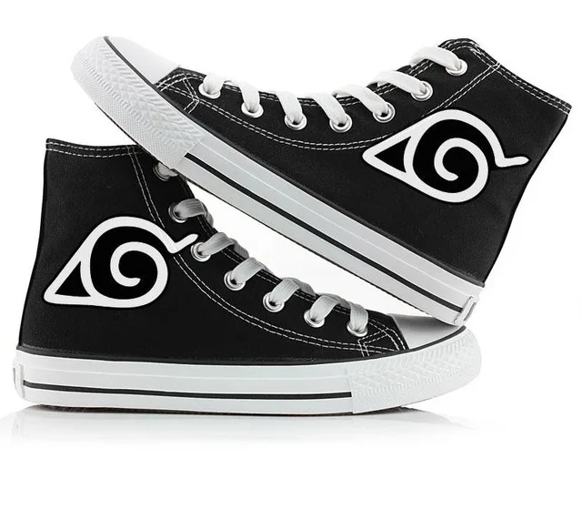 Unisex Anime Naruto Canvas Shoes Cool Printed High top Breathable boots for Halloween party Japan anime canvas boots 010905