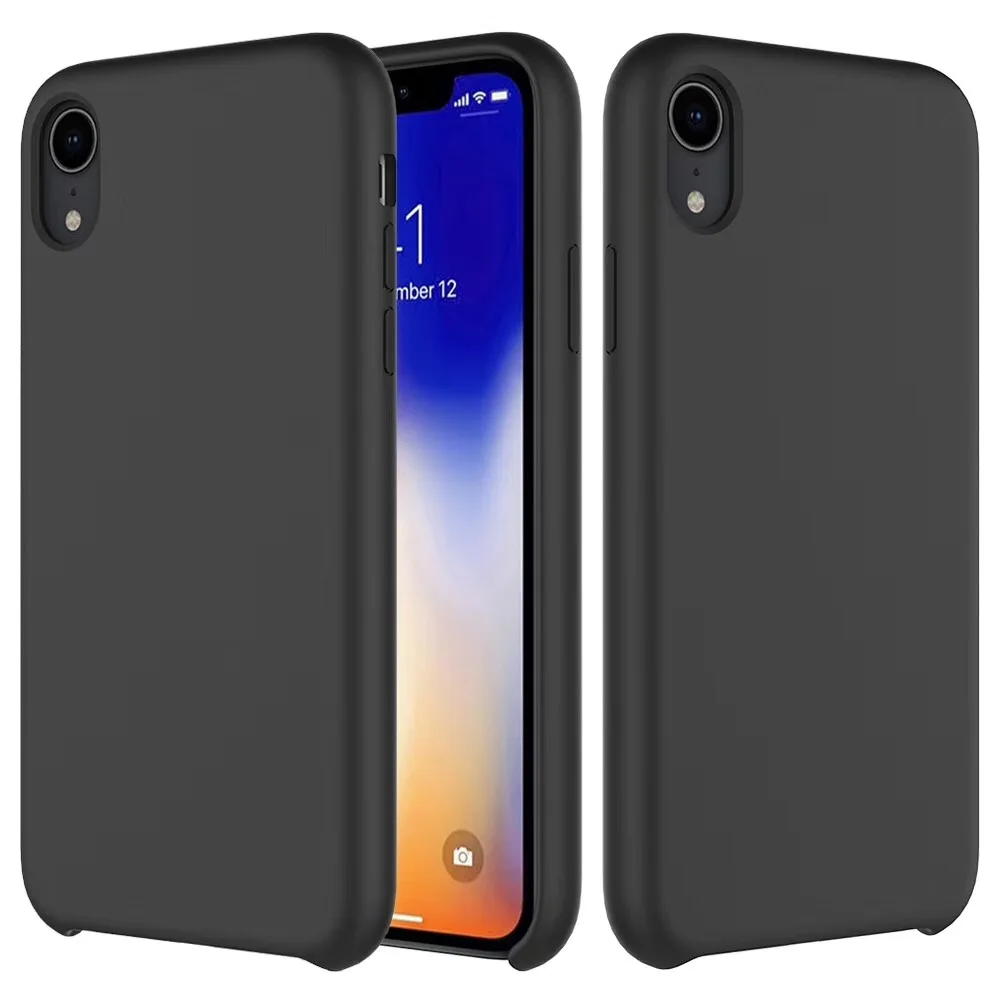 2018 жидкий силиконовый чехол для iPhone XR Xs Max гелевый резиновый телефона защитный X 7 8