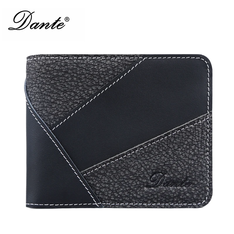 New 2018 Người Đàn Ông Ví Chất Lượng Cao Genuine Leather Kẻ Sọc Thời Trang Wallet Purse Nam Ngắn Thẻ Nhỏ Purse Đen carteira masculina