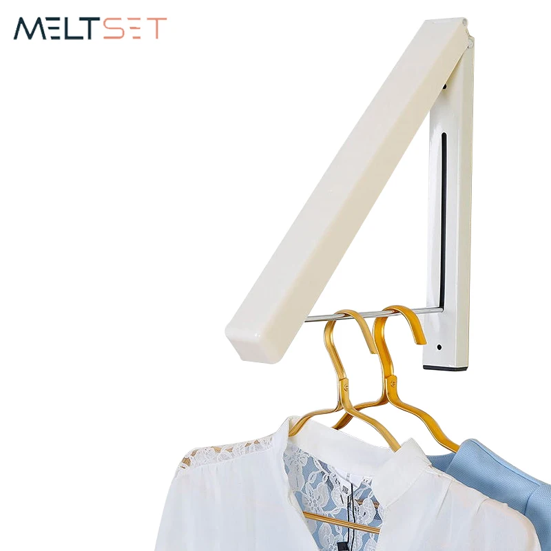 

Retractable Clothes Hangers Concealed Stainless Steel Clothing Organizer Indoor Drying Holder for Bathroom Balcony Hotel