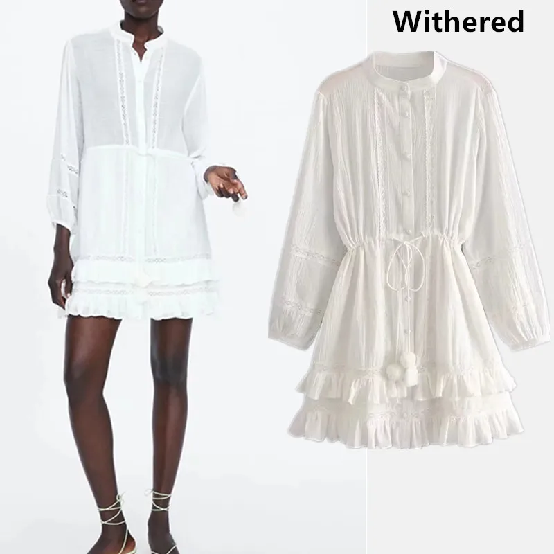 

Withered 2019 summer dress women vestidos embroidery selvedge stringy embroidery vestidos de fiesta party dress 2 pieces set