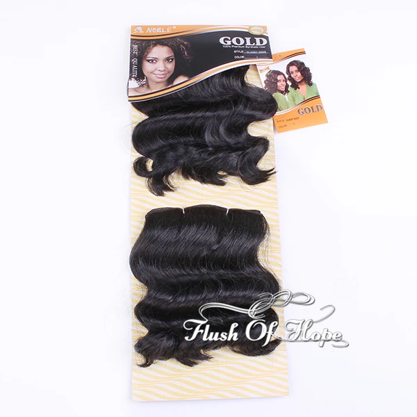 2pcs Lot Noble Gold Classy Deep Wave Synthetic Hair Extension Hair